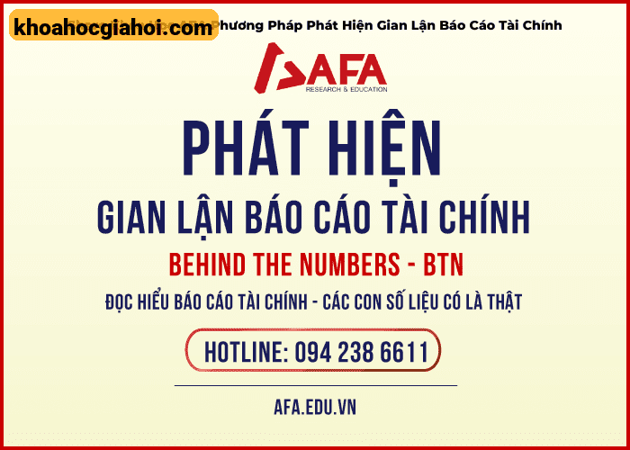 Khóa Học Afa Phương Pháp Phát Hiện Gian Lận Báo Cáo Tài Chính
