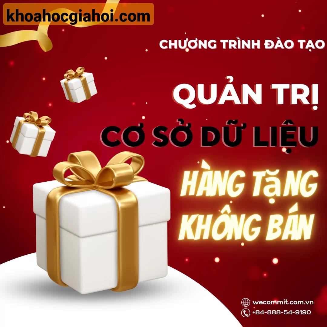 Khóa Học Quản Trị Cơ Sở Dữ Liệu Oracle - Workshop