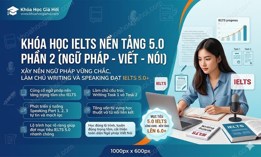 Khóa Học Cách Tự Học IELTS Writing Hiệu Quả