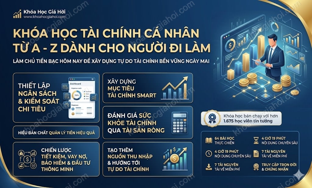 Khóa Học Tài Chính Cá Nhân Từ A - Z Dành Cho Người Đi Làm
