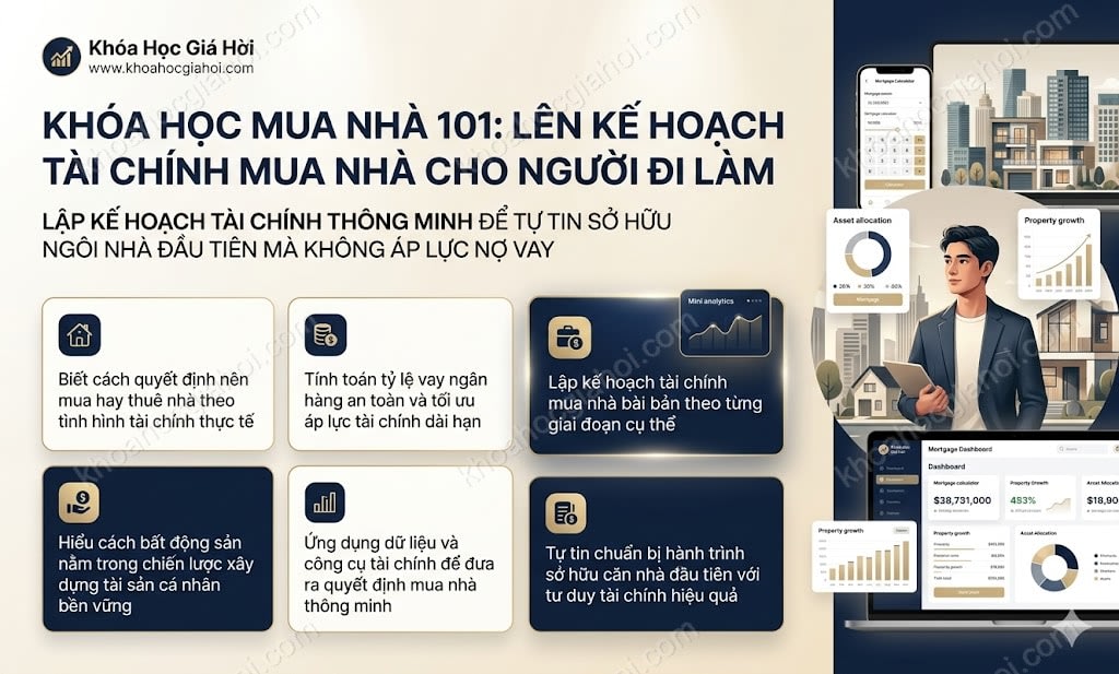Khóa Học Mua Nhà 101: Lên Kế Hoạch Tài Chính Mua Nhà Cho Người Đi Làm