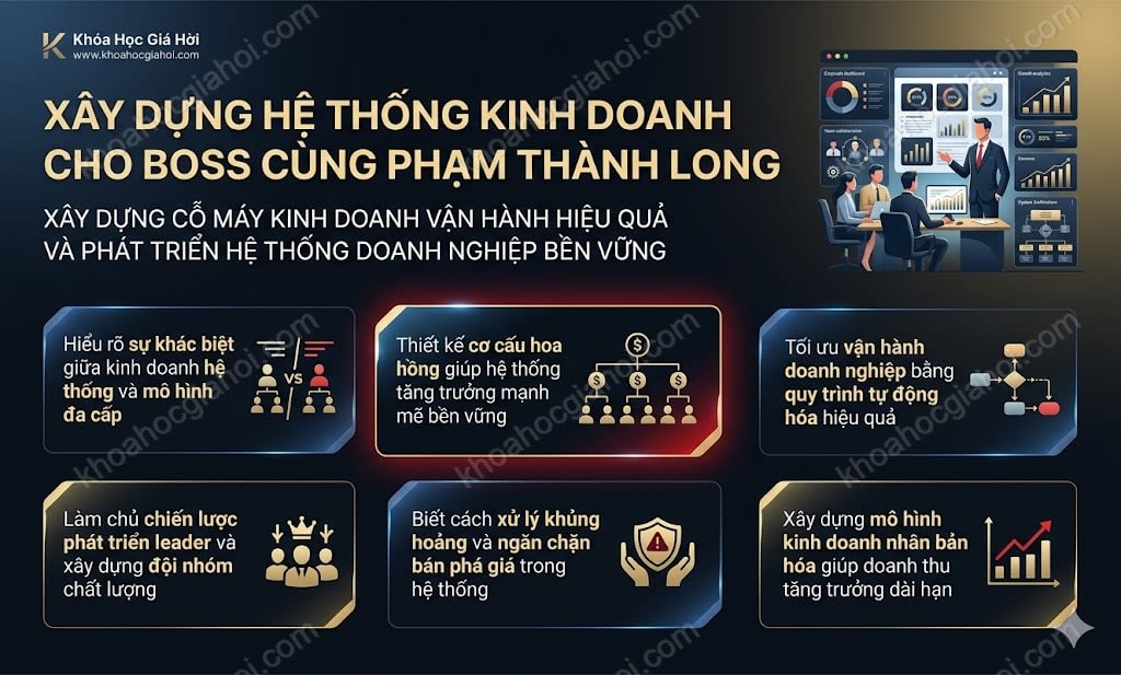 Xây Dựng Hệ Thống Kinh Doanh Cho Boss Cùng Phạm Thành Long