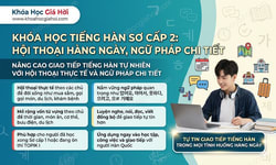 Khóa Học Tiếng Hàn Sơ Cấp 2: Hội Thoại Hàng Ngày, Ngữ Pháp Chi Tiết