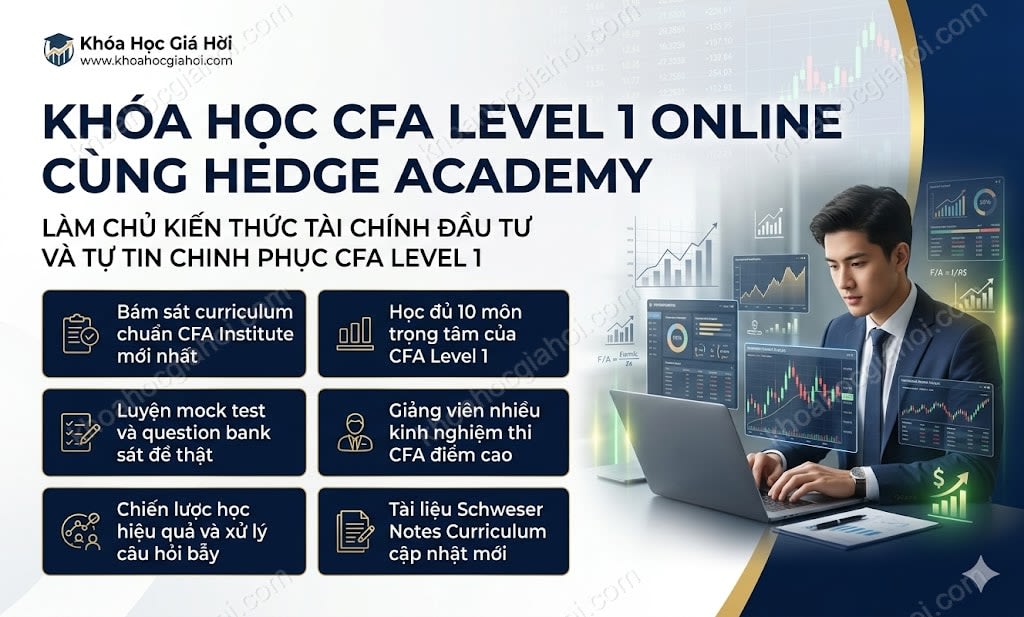 Khóa Học CFA Level 1 Online Cùng Hedge Academy