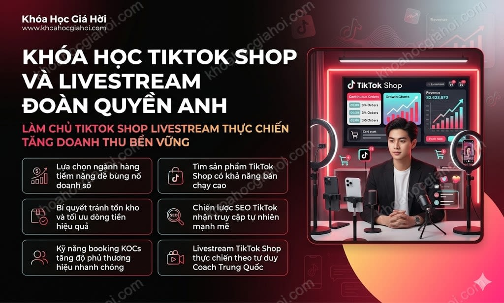 Khóa Học Tiktok Shop Và Livestream Đoàn Quyền Anh