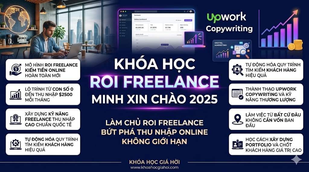 Khóa Học ROI Freelance Minh Xin Chào 2025