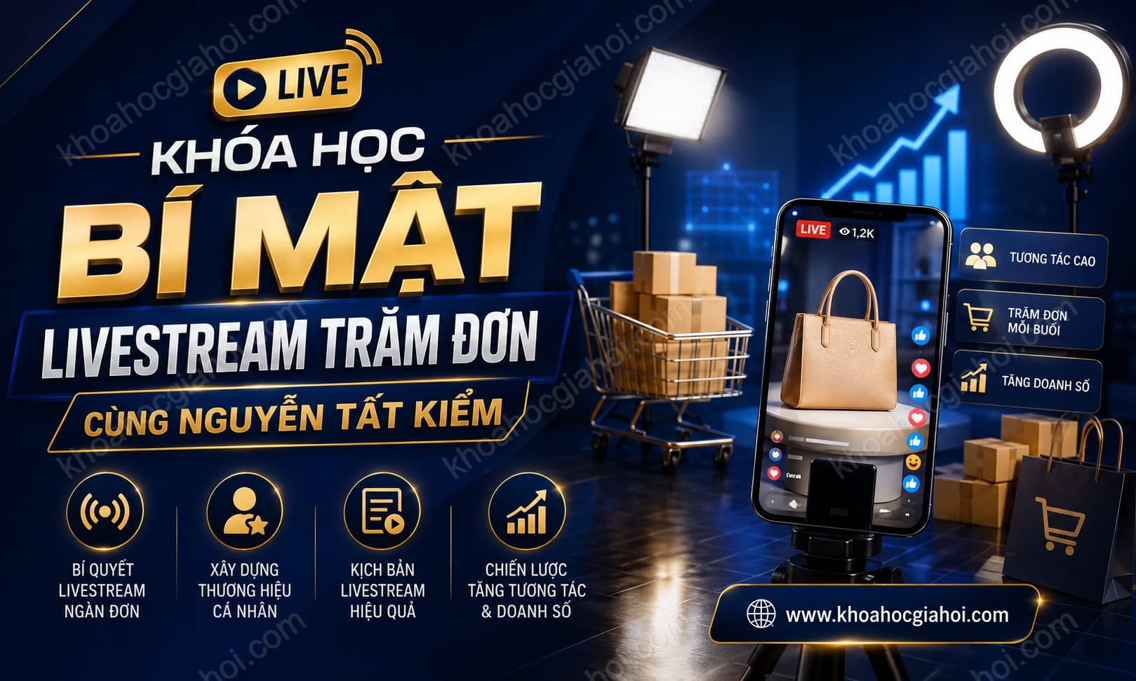 Khóa Học Bí Mật Livestream Trăm Đơn Cùng Nguyễn Tất Kiểm