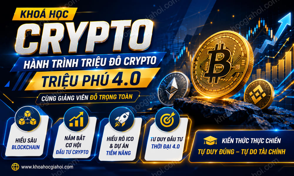 Khoá Học Crypto – Hành Trình Triệu Đô Crypto – Triệu Phú 4.0