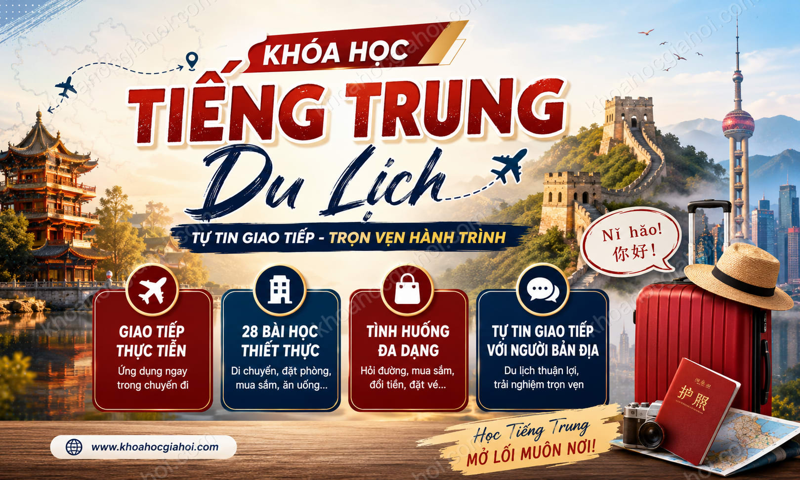 Khóa Học Tiếng Trung Du Lịch