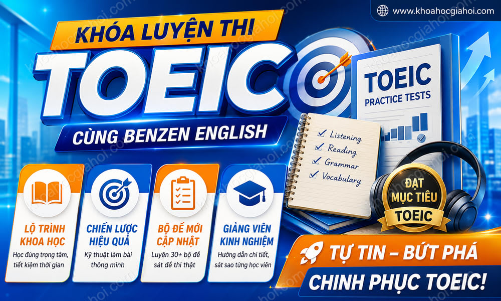 Khóa Luyện Thi Toeic Cùng Benzen English