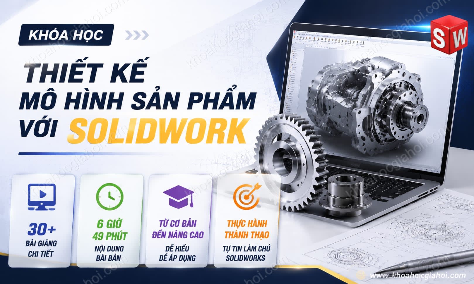 Khóa Học Thiết Kế Mô Hình Sản Phẩm Với Solidwork