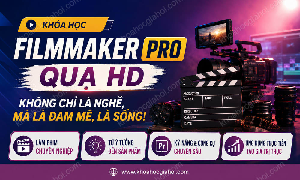 Khóa Học Filmmaker Pro – Quạ HD – Không Chỉ Là Nghề, Mà Là Đam Mê, Là Sống!
