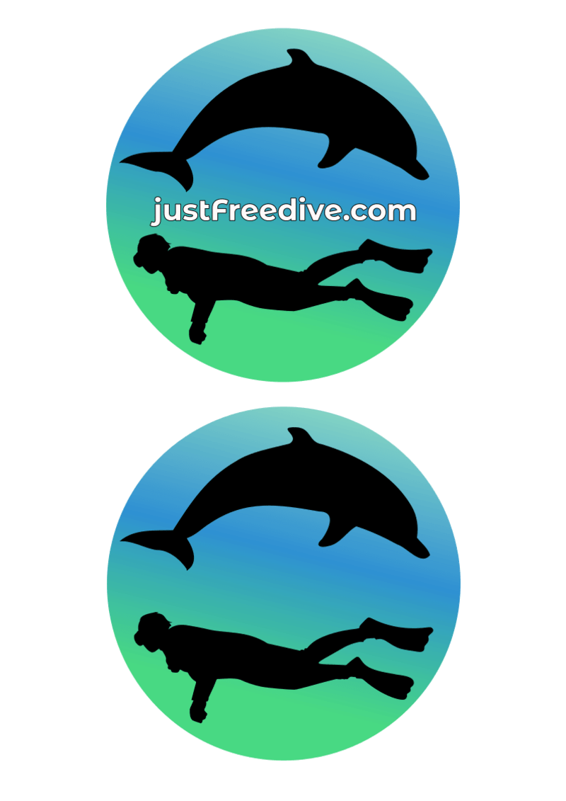 justFreedive — návrh loga a ilustrace pro freediving