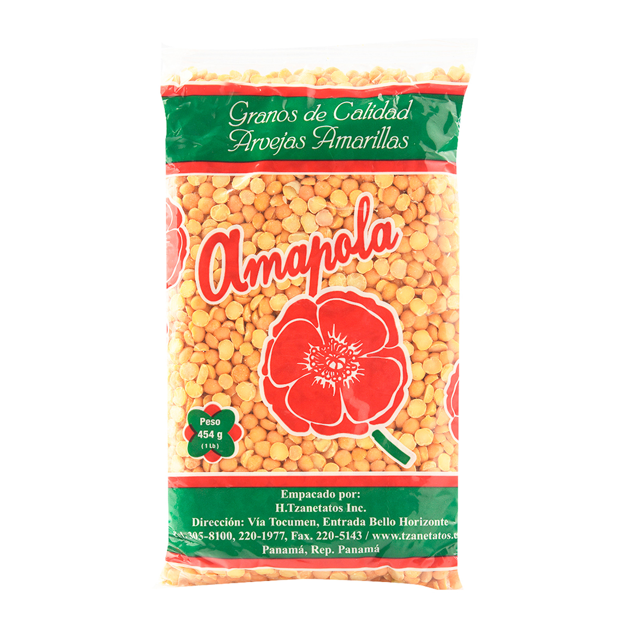 ARVEJAS AMARILLAS AMAPOLA