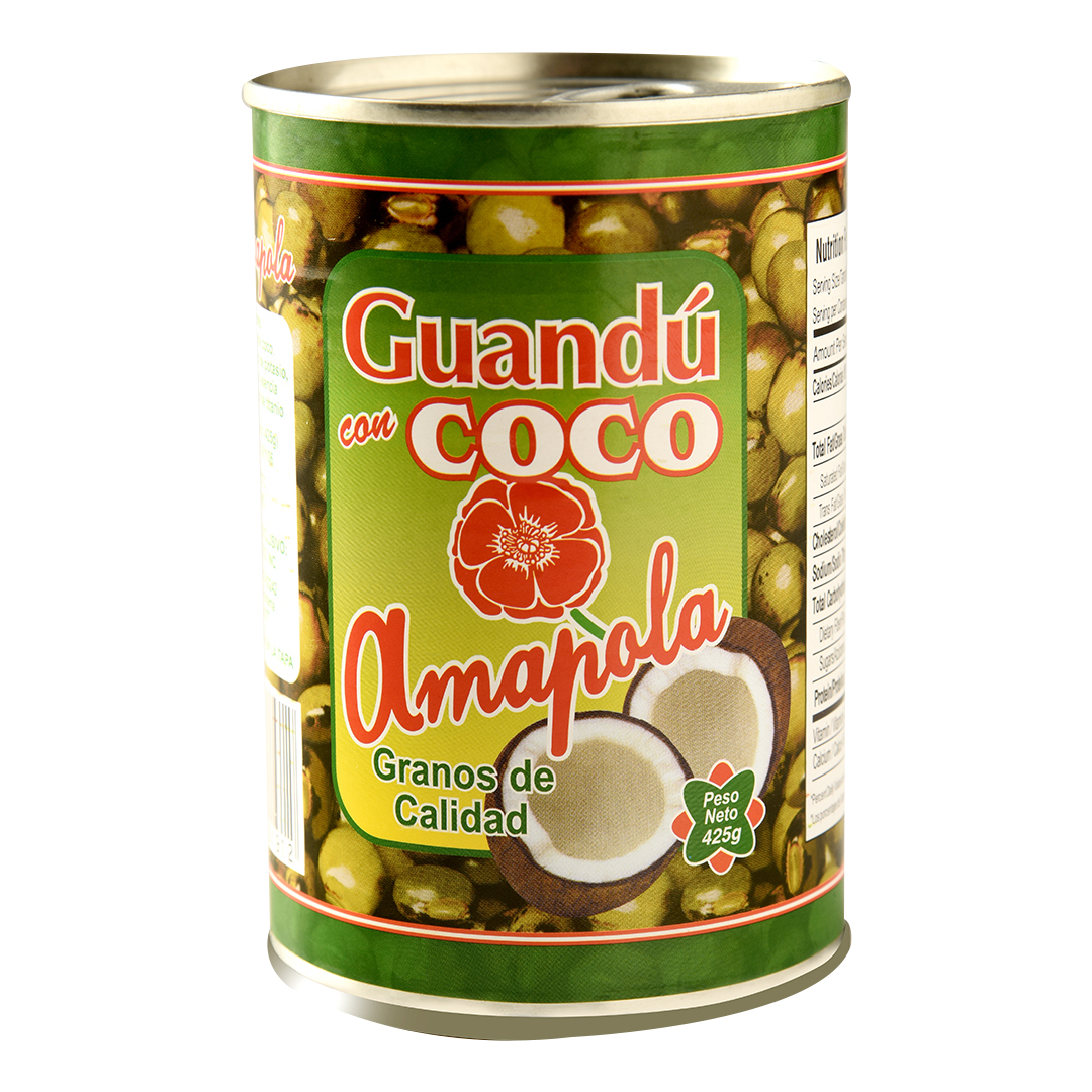 GUANDÚ CON COCO AMAPOLA