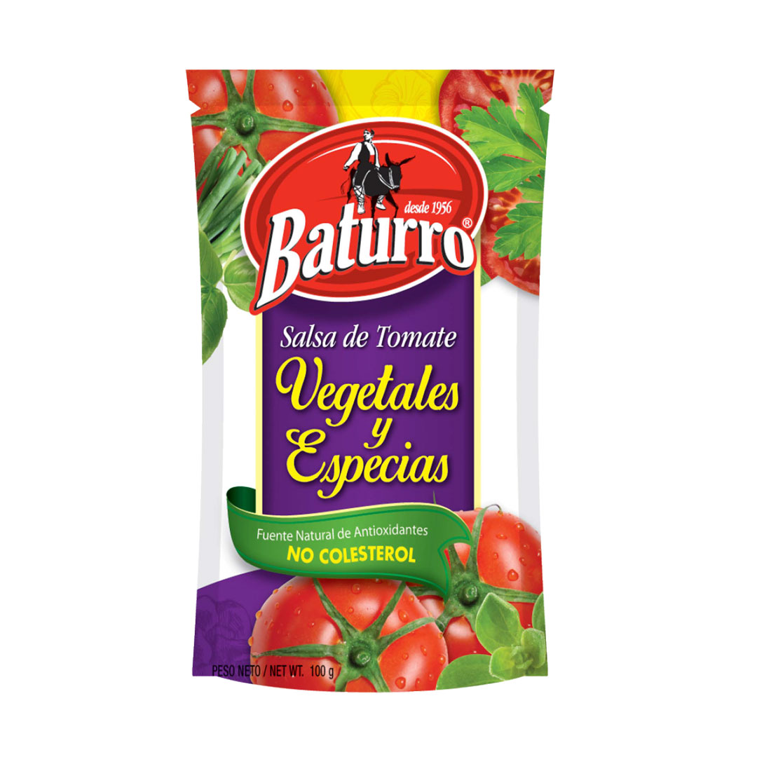 SALSA DE TOMATE CON VEGETALES