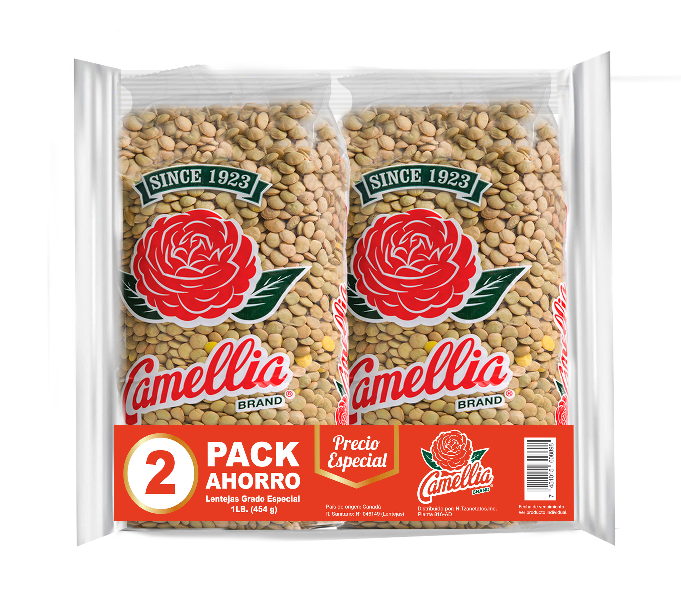 2 PACK PROMOCIONAL LENTEJAS CAMELLIA