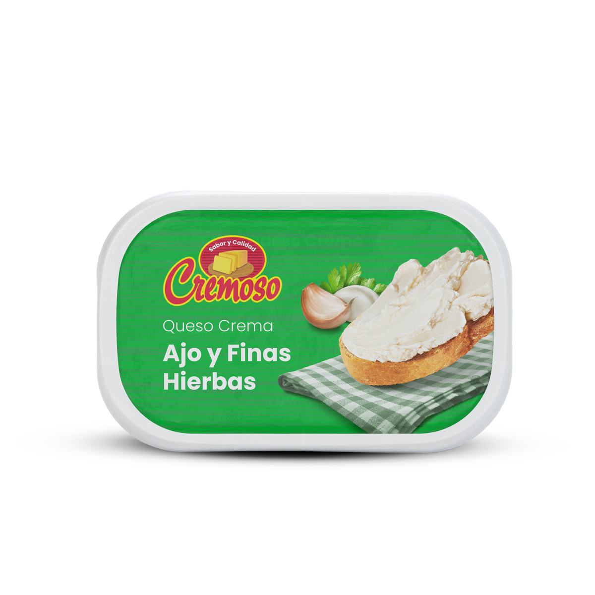 CREMOSO QUESO CREMA AJO Y FINAS HIERBAS