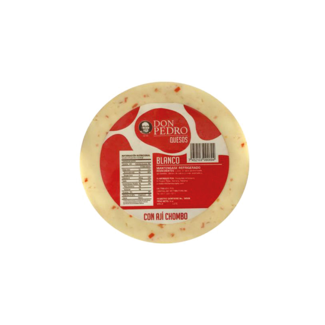 QUESO BLANCO CON AJÍ CHOMBO DON PEDRO