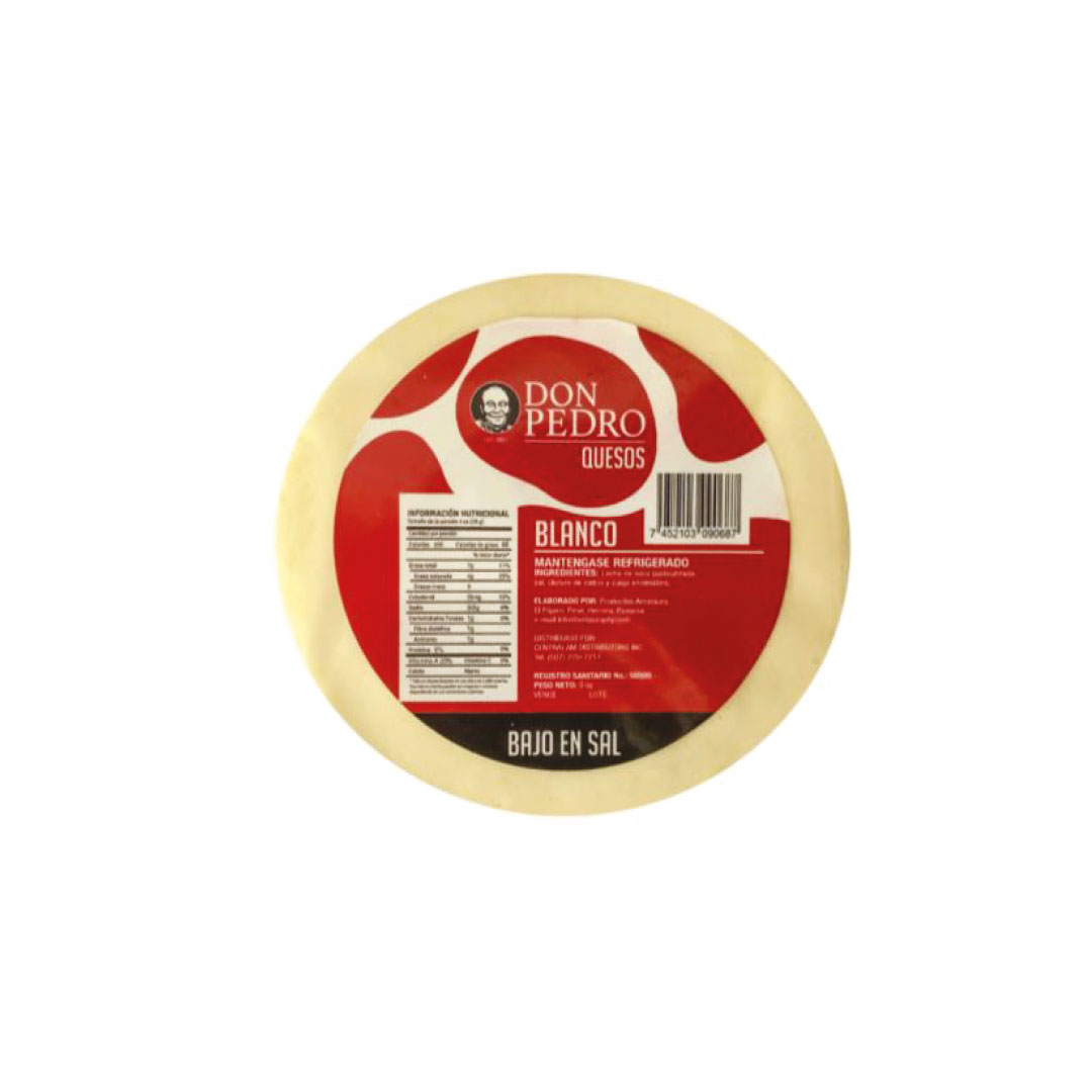 QUESO BLANCO BAJO EN SAL DON PEDRO