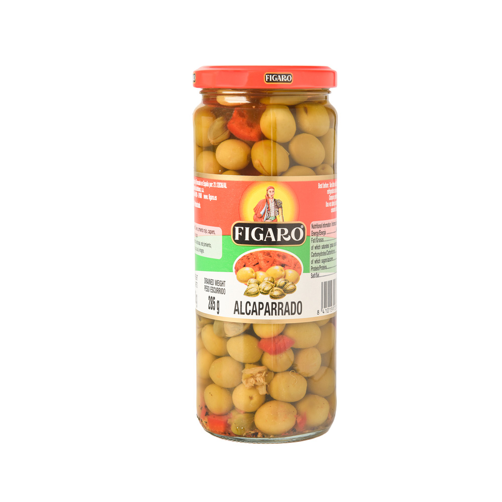 ALCAPARRAS CON PIMIENTO (ALCAPARRADO)