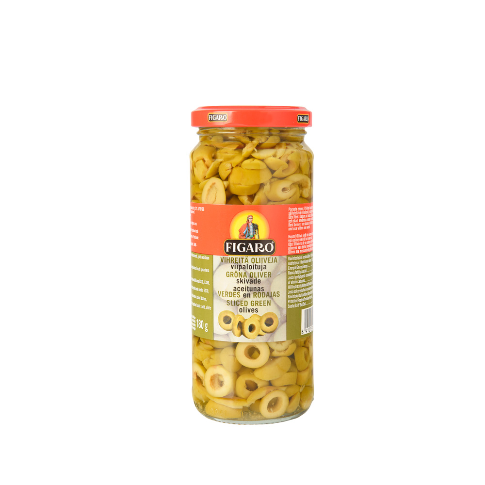SLICED GREEN OLIVES