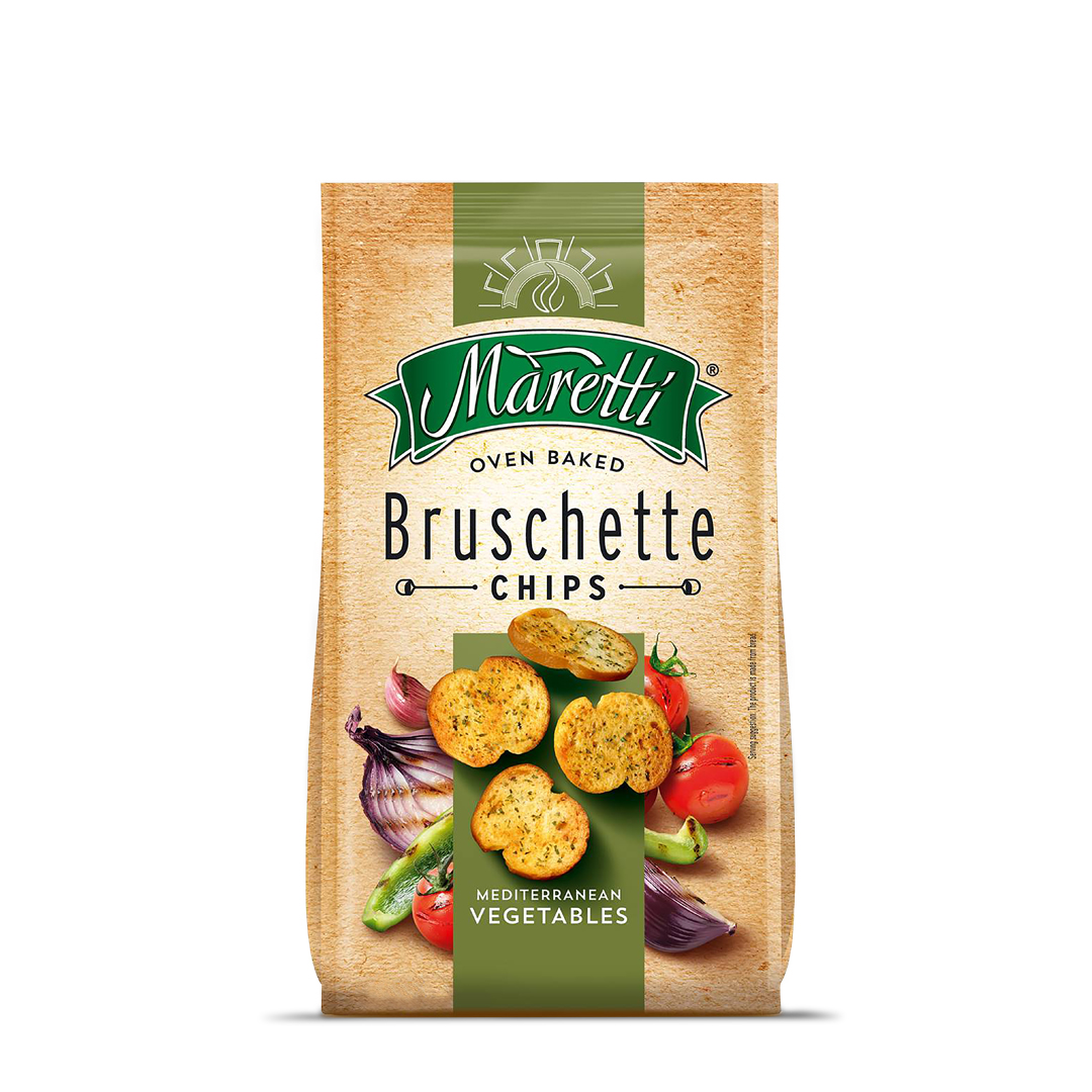 MARETTI BRUSCHETTE CHIPS MEDITERRANEAN VEGETABLES