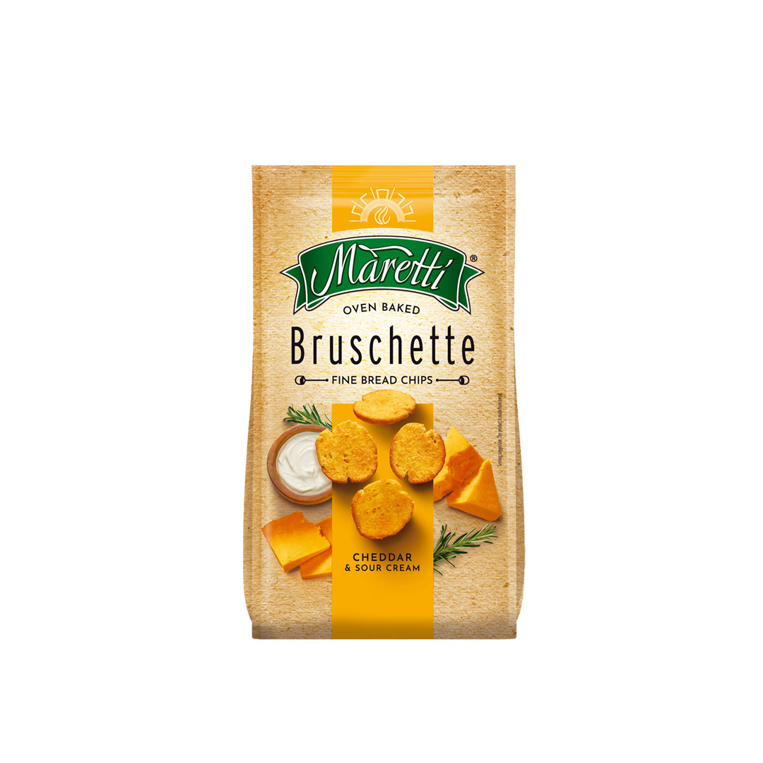 MARETTI BRUSCHETTE CHIPS CHEDDAR