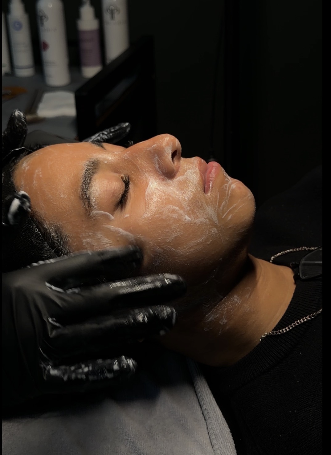 Teen facial treatment at Jazlyn Skin Lounge