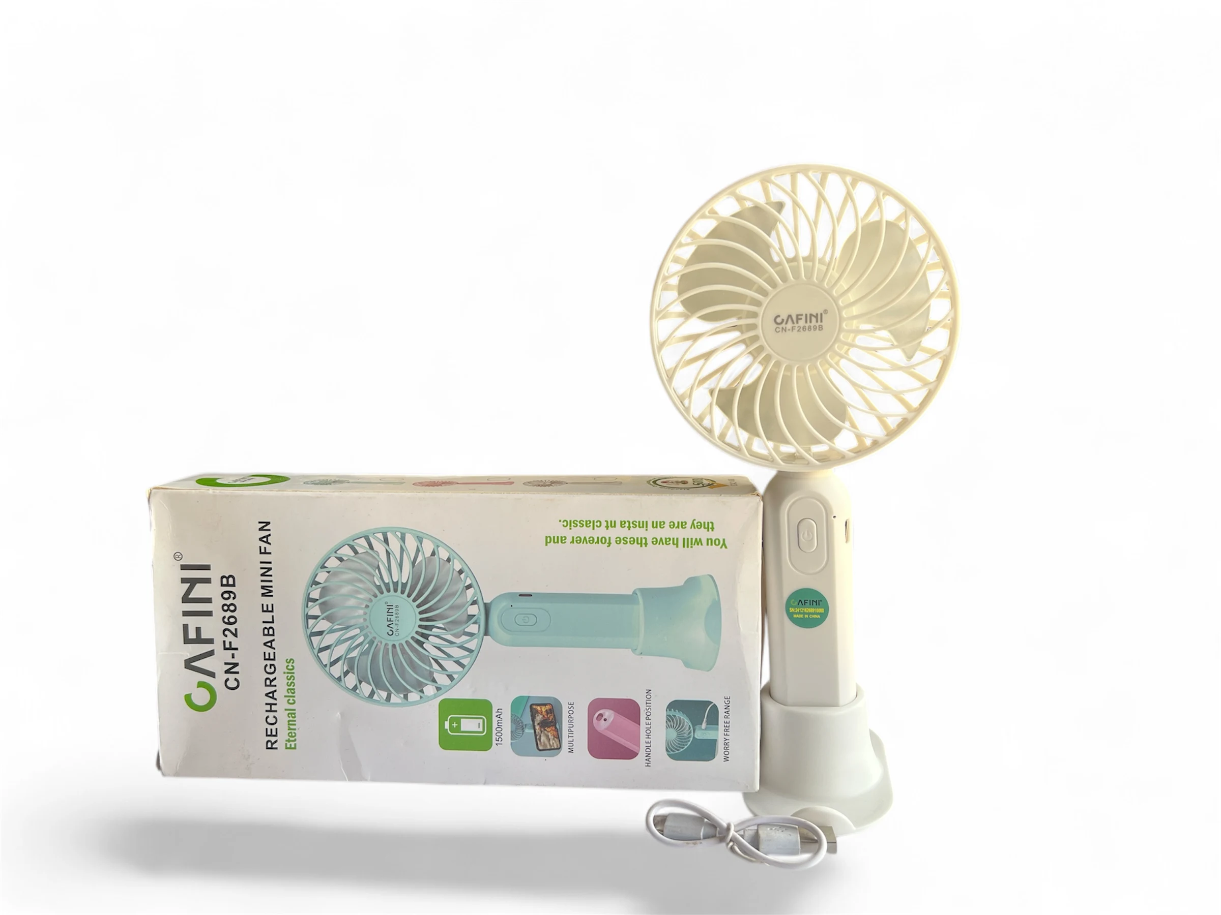CAF-INI CN-F2689B Rechargeable Mini Fan