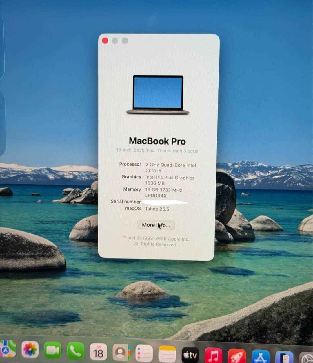 MacBook Pro 13 inch 2020 4