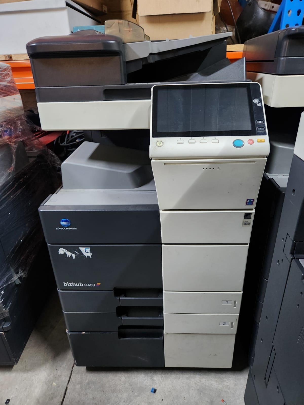 Konica Minolta bizhub C458 High-Speed Color Multifunction Laser Printer (Print / Copy / Scan / Fax Ready)  