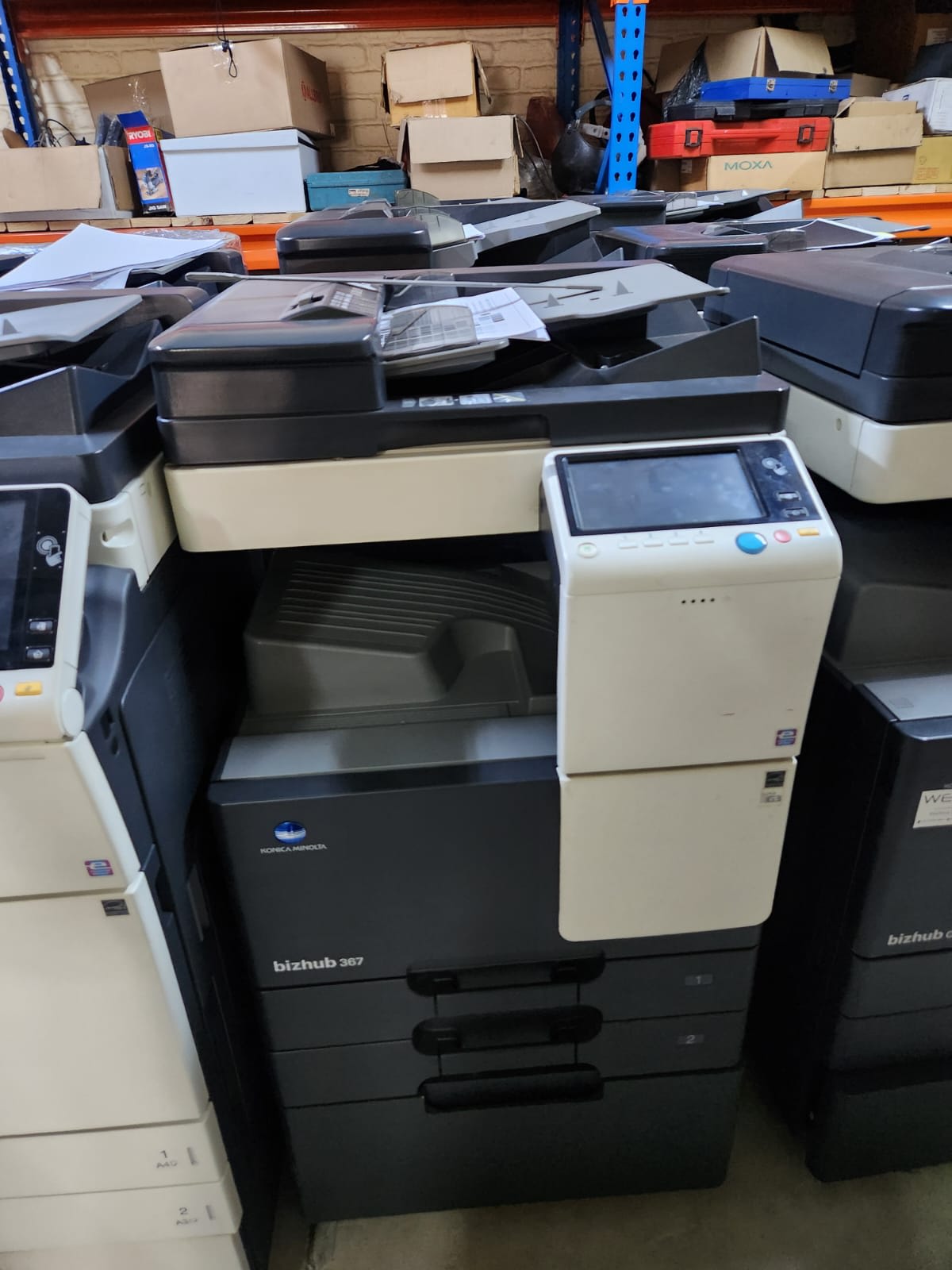 Konica Minolta bizhub 367 Black & White Multifunction Laser Printer (Print / Copy / Scan)