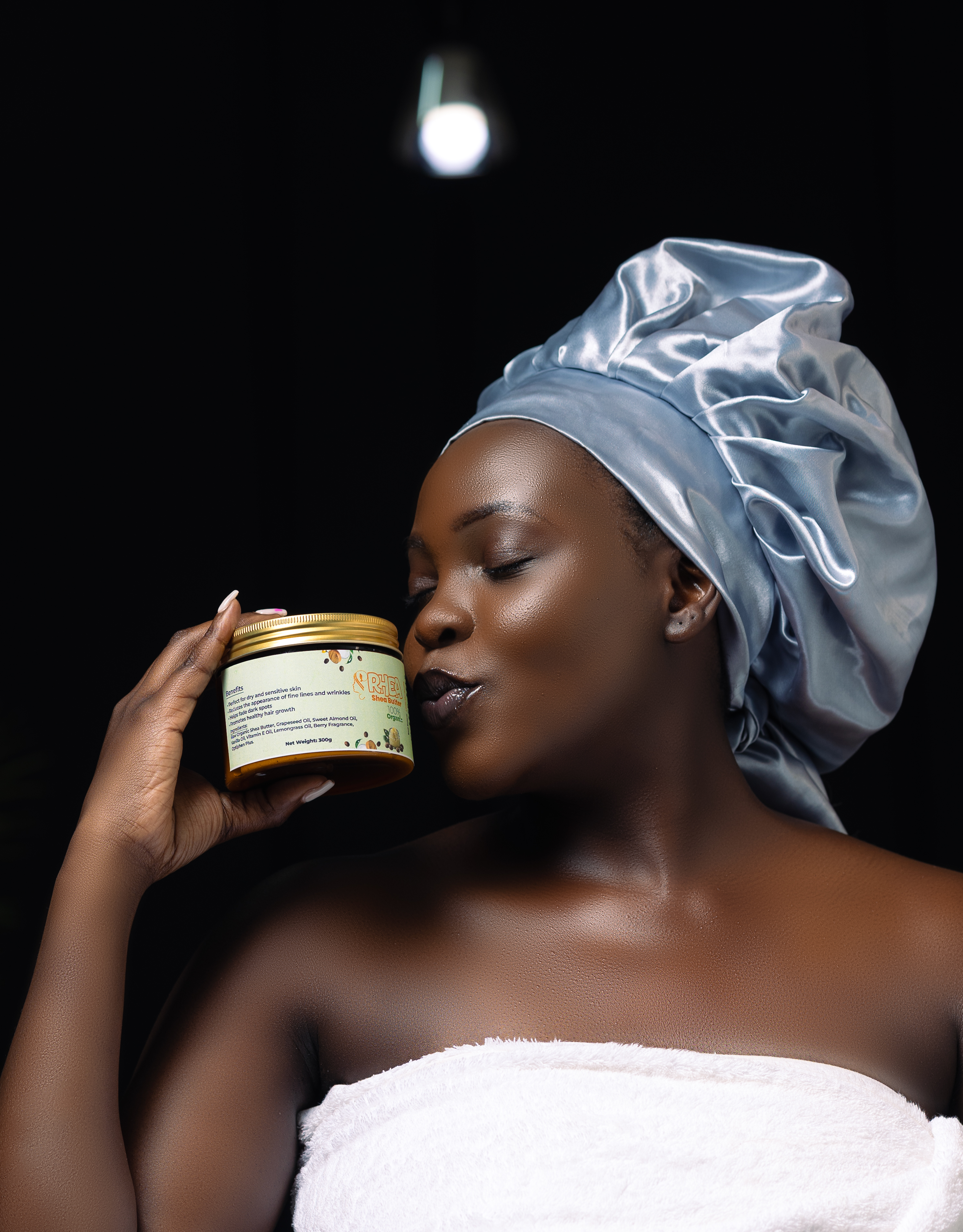 Woman with Rhea Shea Butter