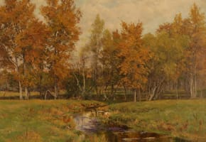 Fall Landscape with Creek