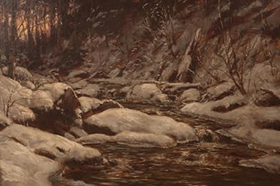 William Preston Phelps Art for Sale - Winter Stream