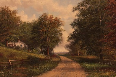 William McKendree Snyder - Indiana Beech Woods Painting