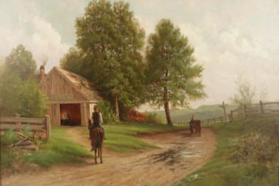 Benjamin Cohen Victorian Painting for Sale - The Path to Glick’s