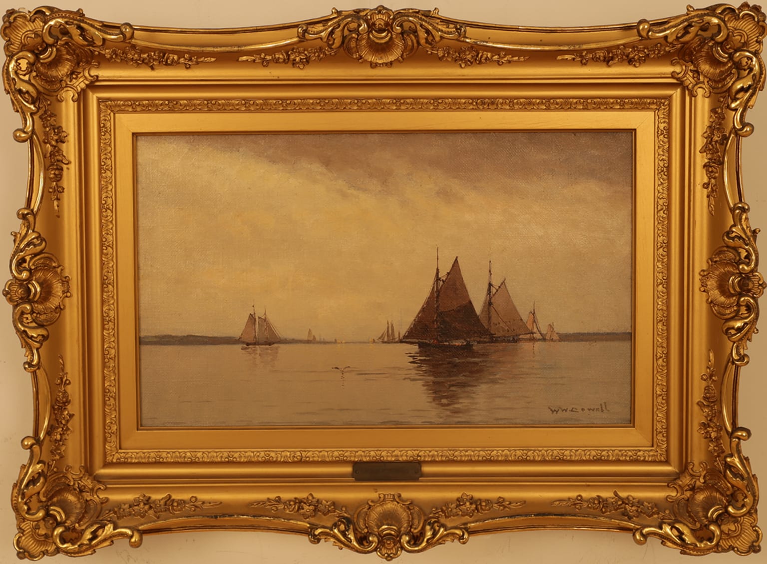 William Wilson Cowell Sailing Painting For Sale