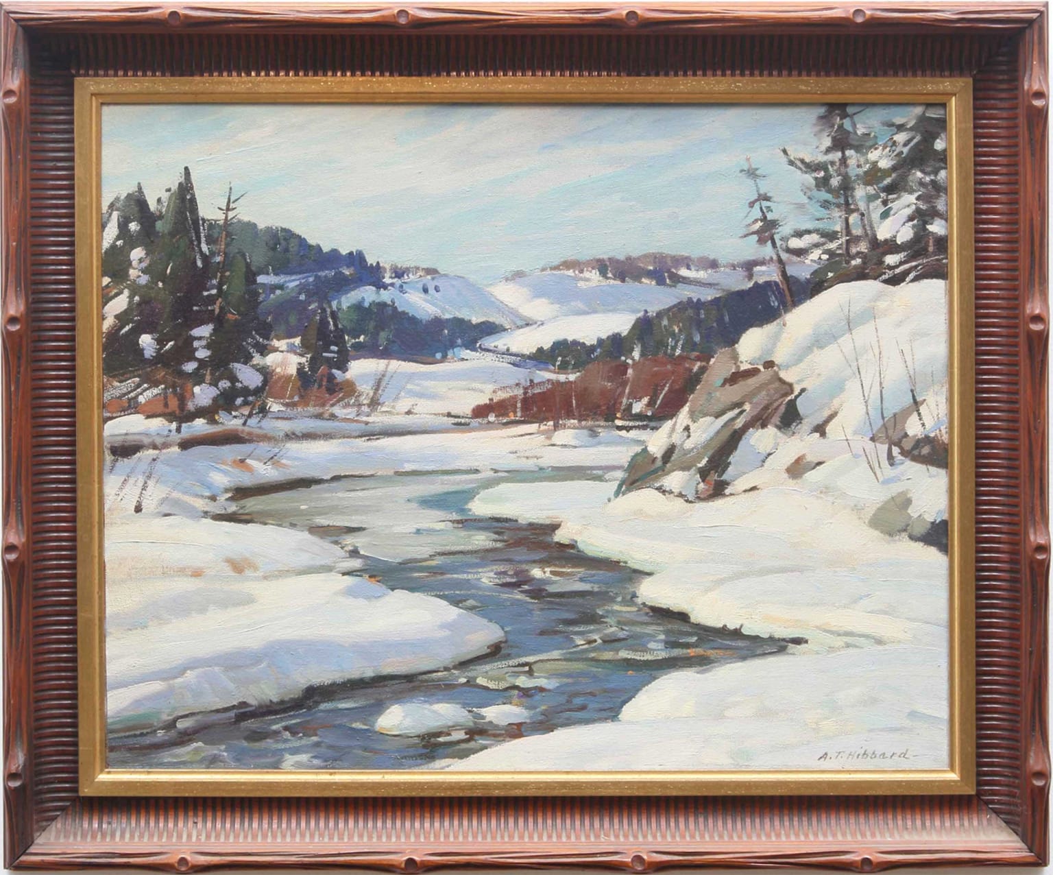 Aldro T. Hibbard - Winter Landscape Painting For Sale