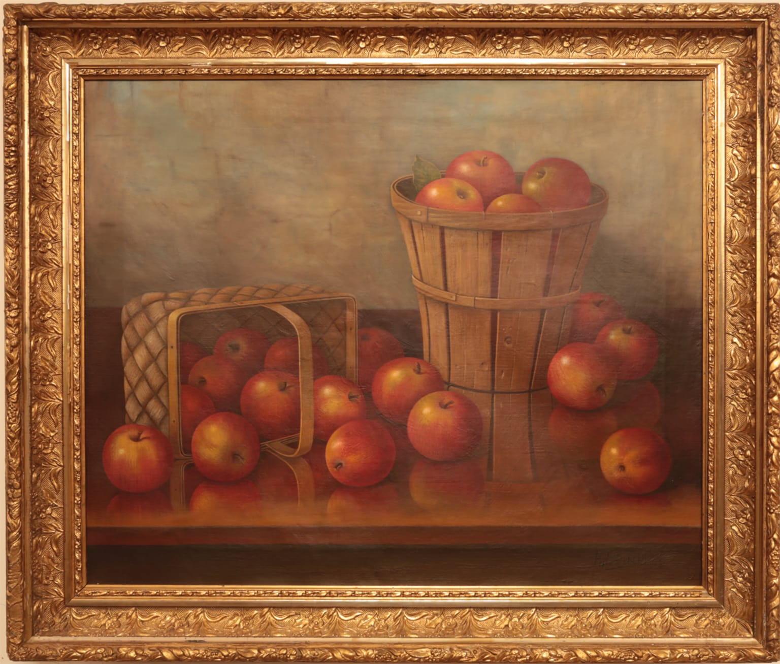 Albert Francis King 19th Century Painting - Baskets of Apples