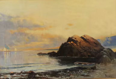 Alfred T. Bricher - Rocky Shoreline 
