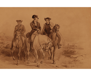 Felix Octavius Carr Darley - Washington, Henry and Pendleton going to the First Congress