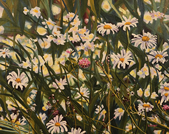 Lisa Geiger - Daises   $800 
