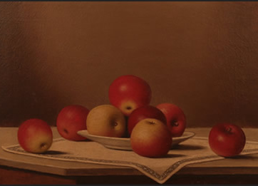 Barton Stone Hays – Apples on Plate and Tablecloth   $4,500
