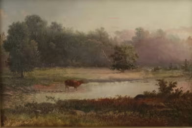 David Johnson - Cows in a Stream 
