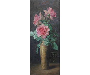 Exene Reed Meyersham – Pink Roses in a Vase