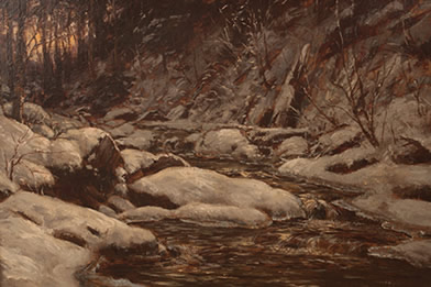 William Preston Phelps - Winter Stream  $4,000 
