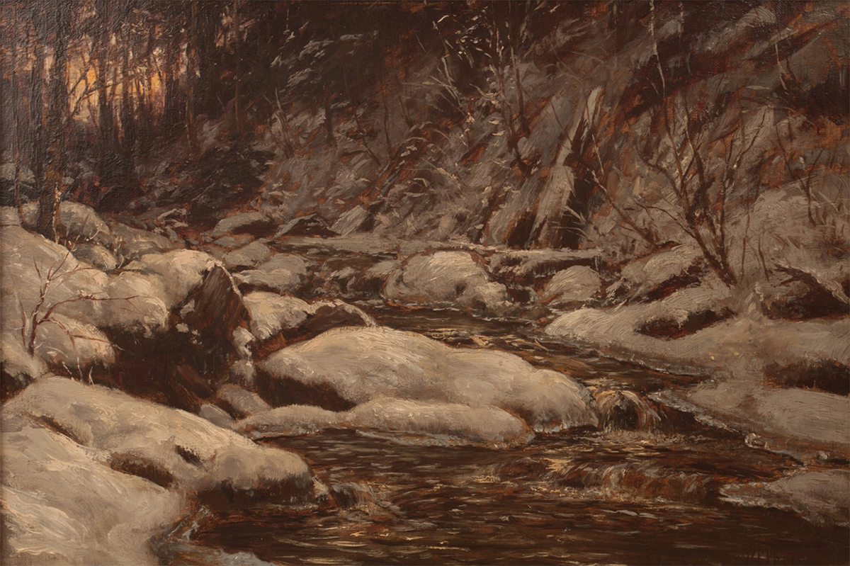 William Preston Phelps - Winter Stream 