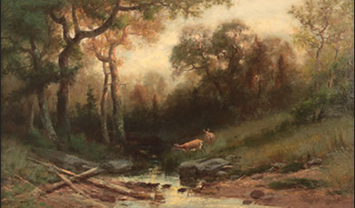 Christopher High Shearer - Deer at Water's Edge
